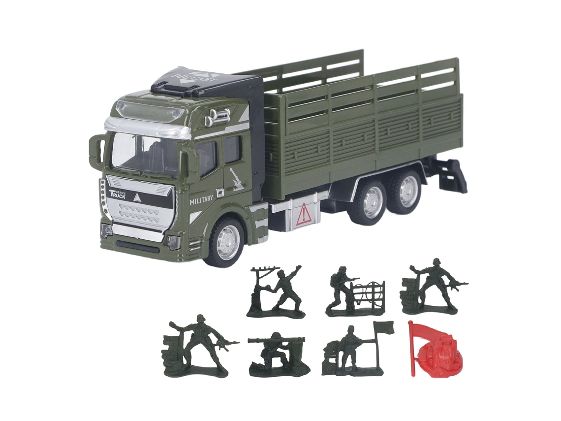 Mali modelo de Caminhão Transporte de Liga 18,6cm com Ação de Retração Brinquedo Coleção