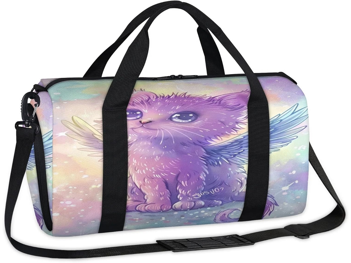 Bolsa Gato Angel Cute 45x21x23cm Tecido Poliést. S/MARCA