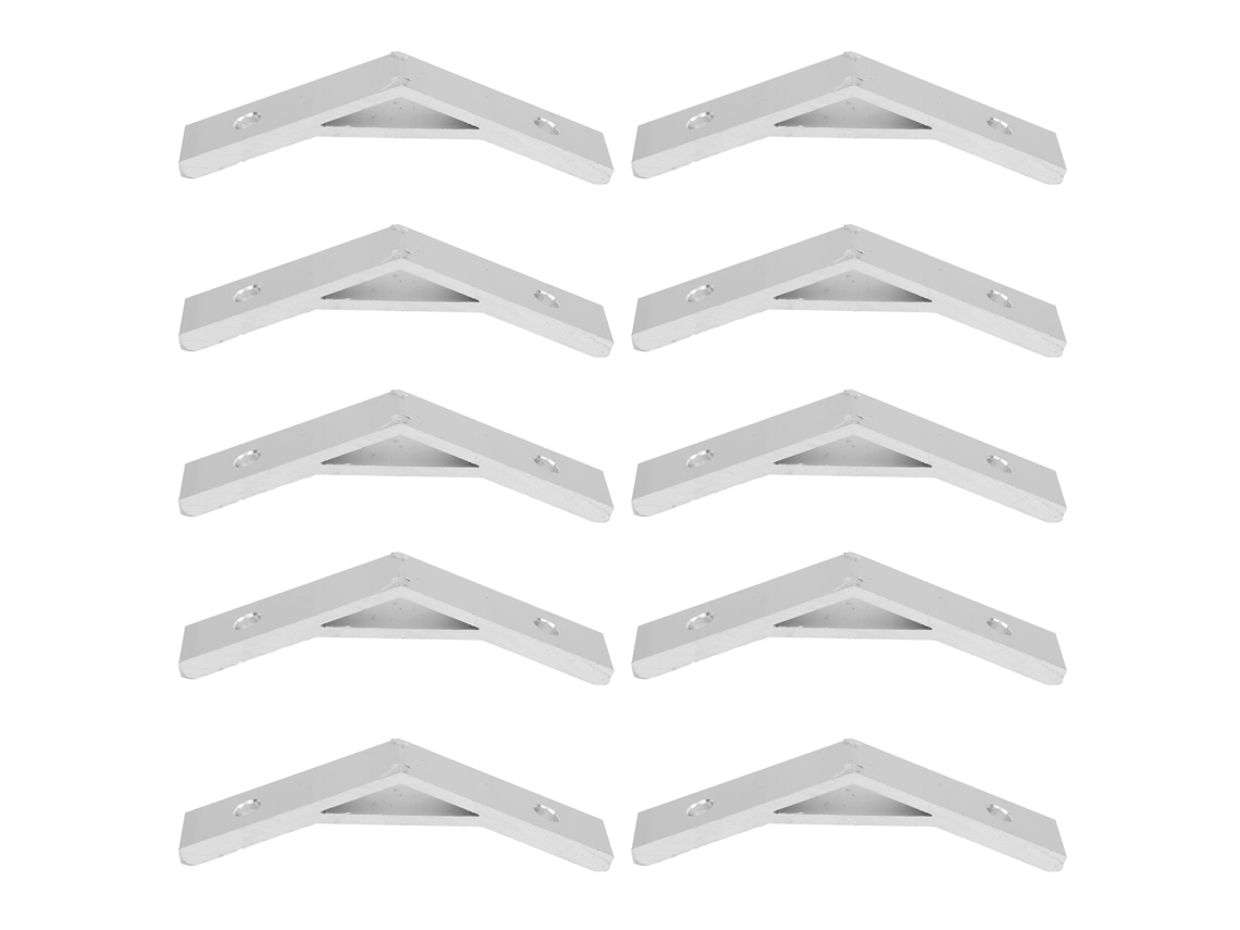 10 Peças Angular 135 Graus Suporte Alumínio Corner Braces Conector 2020