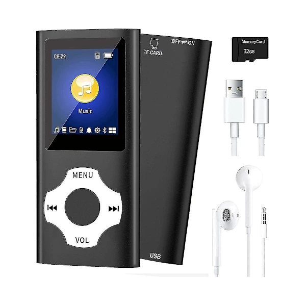 Reprodutor De Música Mp4, Gravação, Portátil, Mp3, Tela De 1,8 Polegadas, Cartão