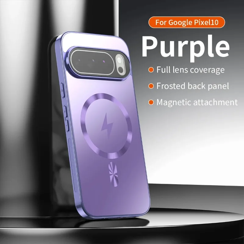 Capa Magnética Para Celular (google Pixel 6 Roxo), Nano Fosca, Resistente A Impactos.