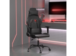 Vidaxl Cadeira De Gaming Couro Artificial Preto