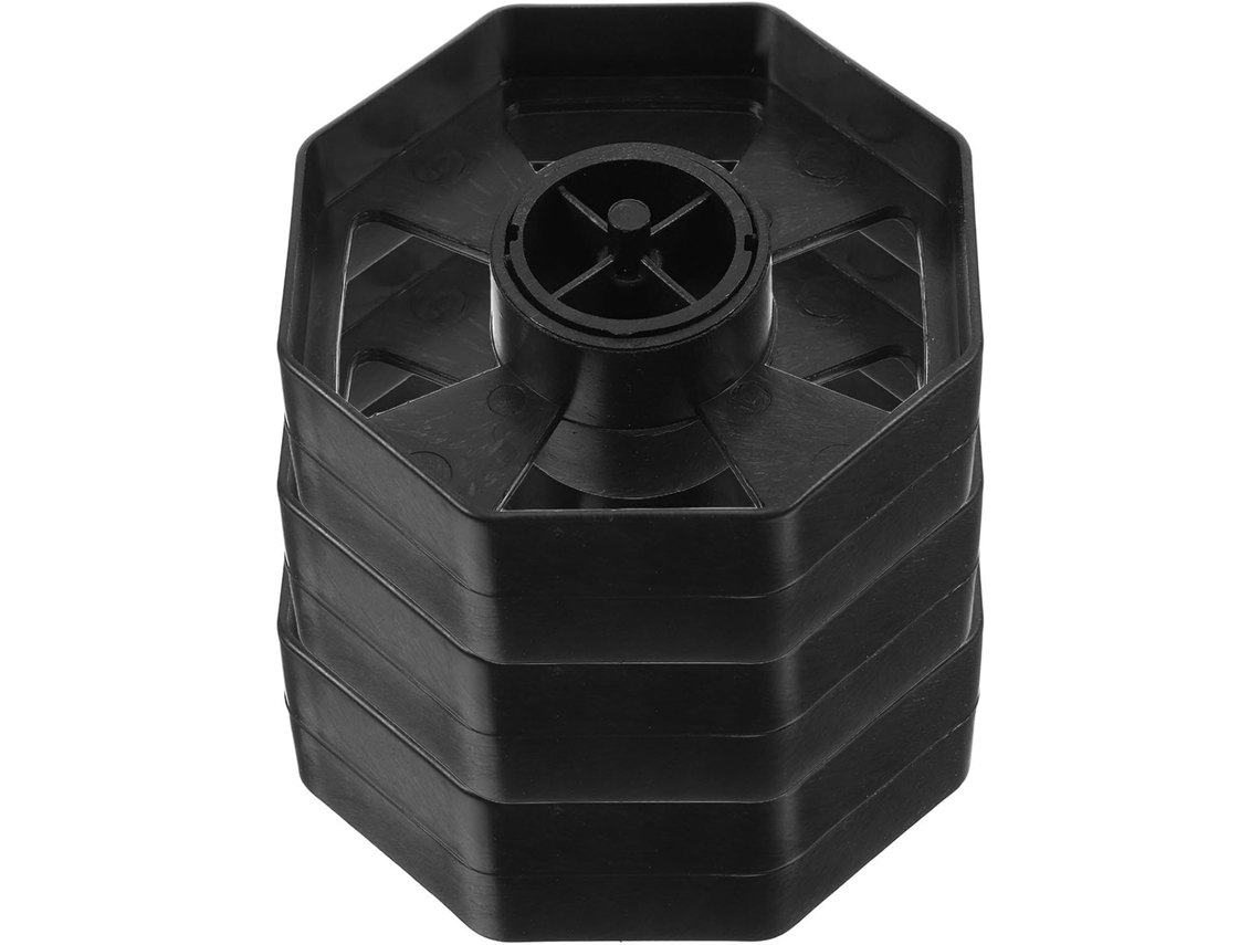 Organizador De Fita Adesiva Mesa Lifkome Com Rolo Móvel Em Plástico Preto, Pacote Com 3-unidades, Ideal Para Uso No