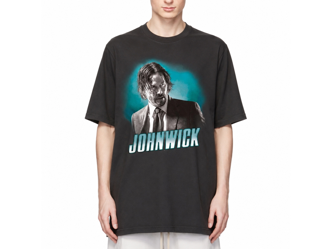 Rockinstone John Wick Cloudy Graphic T-shirt Size:xxxl