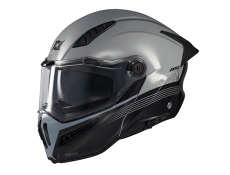 Capacete de motocicleta Axxis Ghostfighter Sv Bitone Preto/Cinza brilhante S Preto/Cinza brilhante S