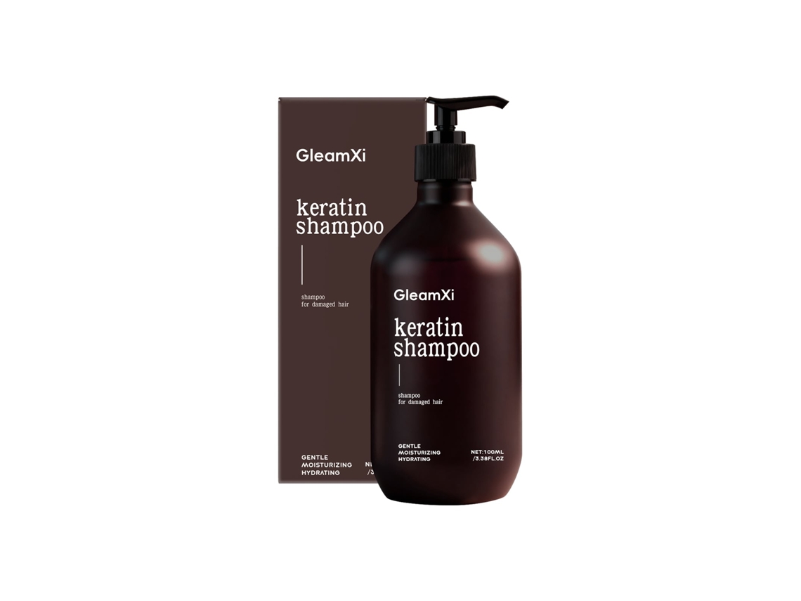 Shampoo Gleamxi com Queratina para Cabelos Sedosos e Leves de Forma Natural LAXISCREED