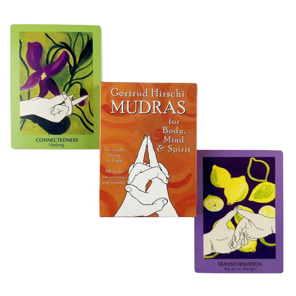 Mudras Para O Corpo EA Mente Tutorial Prático de Yoga (incluindo 68 Cartões de Prática) Tarô Oracle Cards
