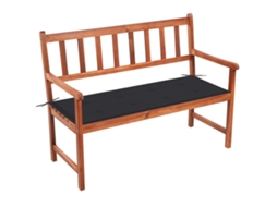 Garden Bench, Garden Benches Vidaxl Antracite Madeira De Acácia (120 X 50 X 4 Cm)