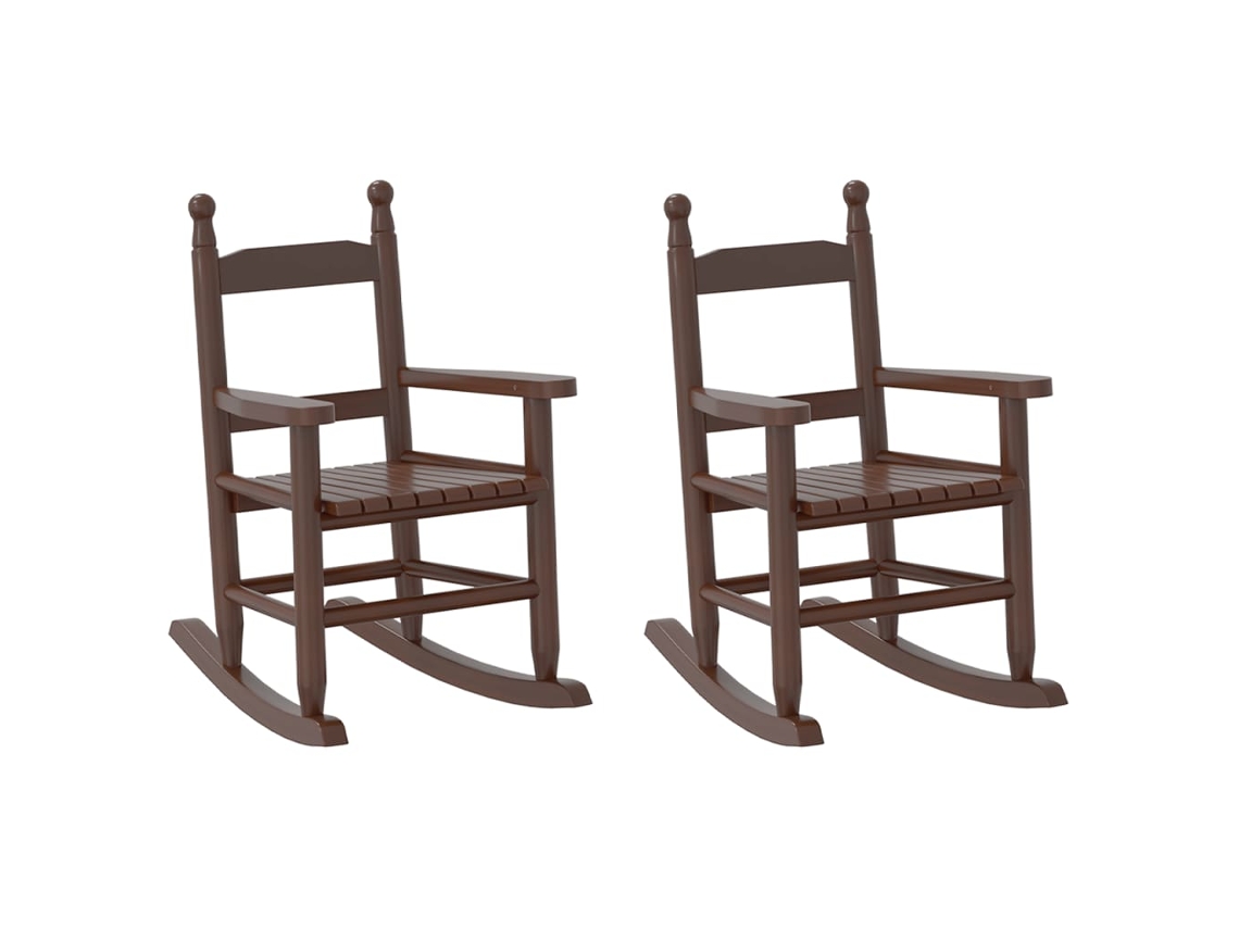Rocking Chair, Rocking Chairs Vidaxl Marrom Madeira