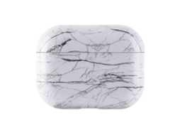 Capa protetora para fones de ouvido AirPods Pro 3 em policarbonato brilhante com textura de mármore. GIECY