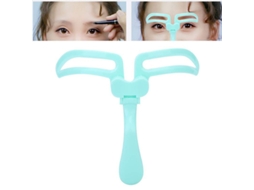 Modelo de Sobrancelha, Cartão de Sobrancelha Portátil Plegável Ferramenta de Maquiagem e Grooming (verde)
