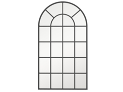 Espelho Guarda roupa Metal Preto 110x62cm Corredor VELTRIX