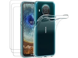 Conjunto de Películas de Ecrã Protetora Fina para Nokia X20/X10 HONGWE. Transparente (3un)
