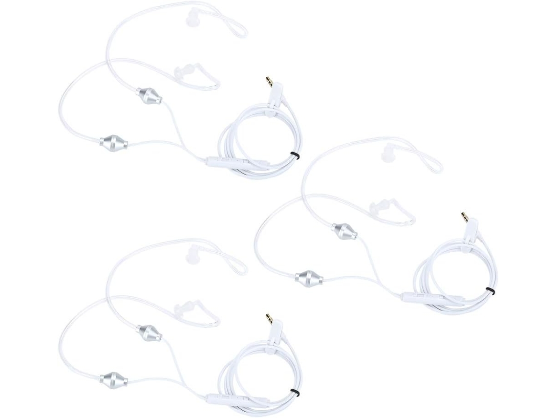 Filfeel 3 - Set Conduit Écouteurs Com Bouchons D ' Oreilles Em Silicone Para Telefones Celulares, Rayonnement