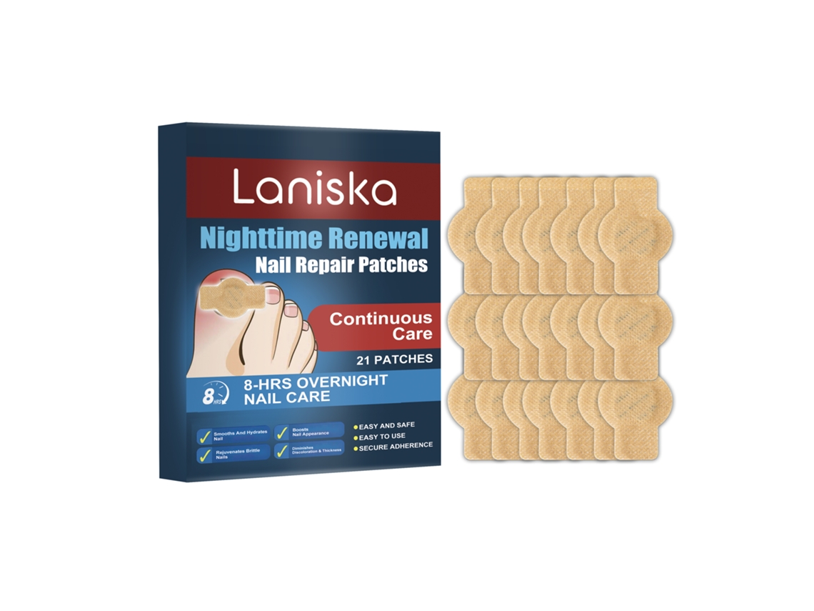 Adesivos De Unhas Laniska Cuidado Noturno Hidratação Suave Conveniente Diário