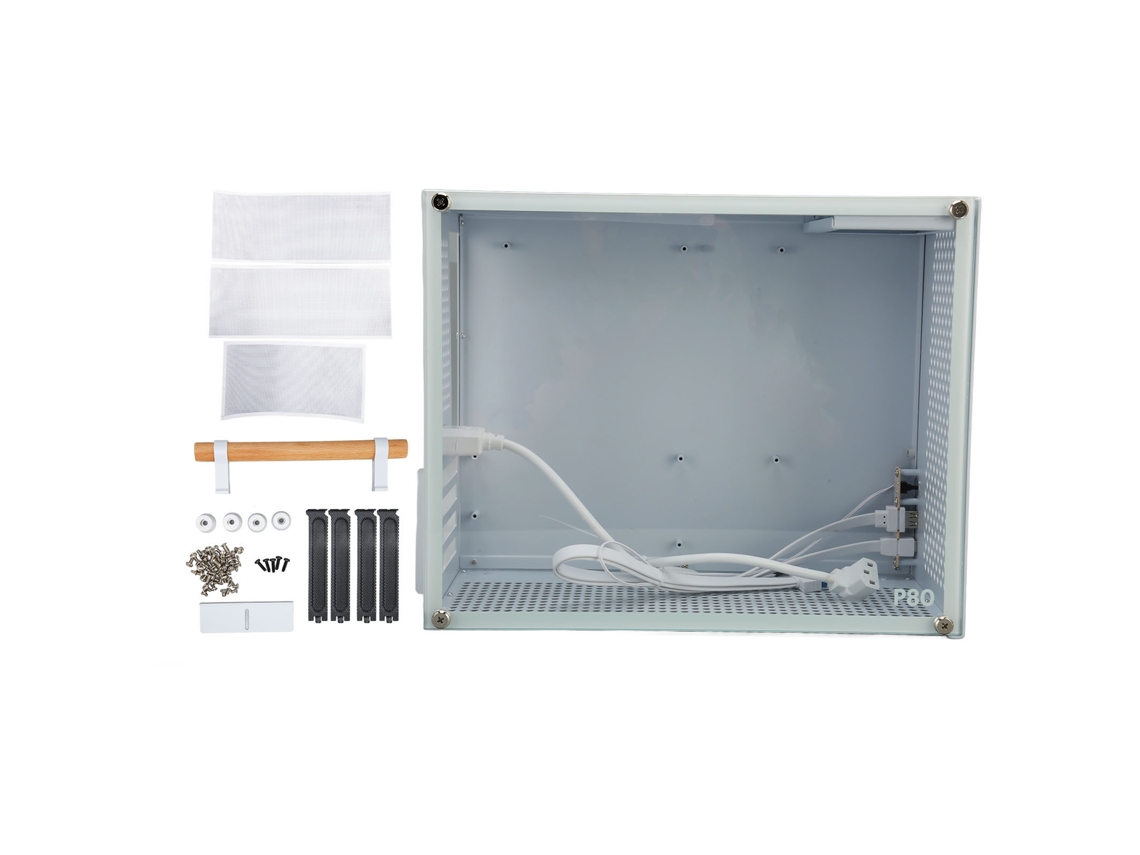 Gabinete De Pc Mini Matx 15.5l Usb 3.0 Tipo C Painel Lateral Transparente Aço Para Jogos E Escritório
