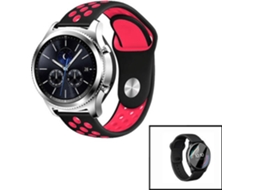 Bracelete + Película de Hydrogel PHONECARE SportyStyle Honor Magic Watch 2 - 46mm Preto e Vermelho