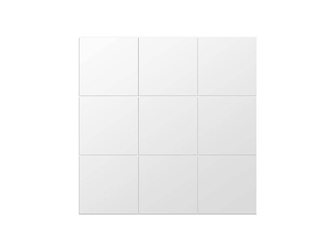 Pacote com 16 adesivos de parede 3D espelhados quadrados de 6 polegadas para decoração de casa