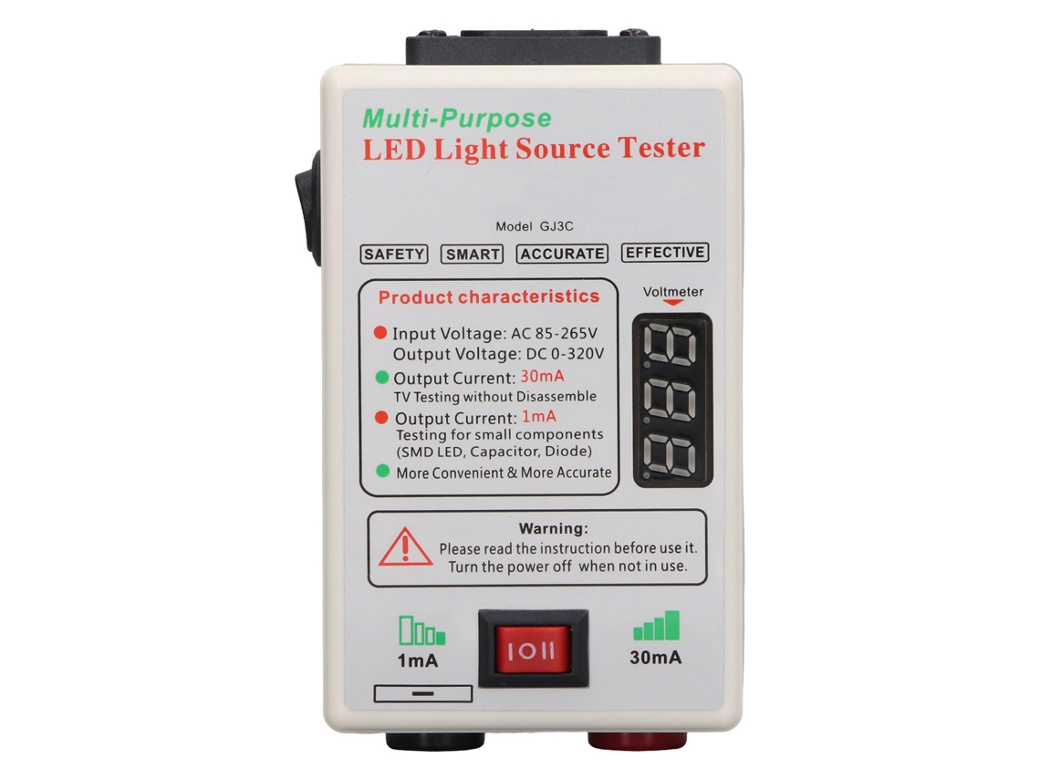 Testador Retroiluminação Led Início Suave Seguro Ac Us