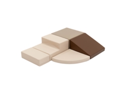 Blocos De Escalada Iglu Soft Play Corner Climber Chocolate Dune