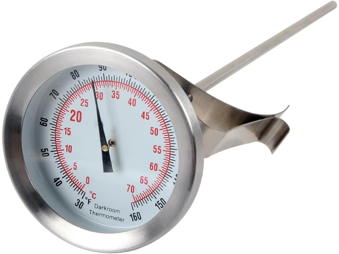 Termômetros de Precisão SFUSHOS em metal com sondas de aço inox e clipe de segurança para laboratórios