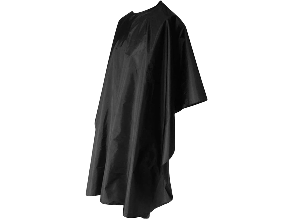 Capa Leve Profissional Para Cabeleireiro, Tecido Pongee Ajustável, Gola Com Botão De Pressão.