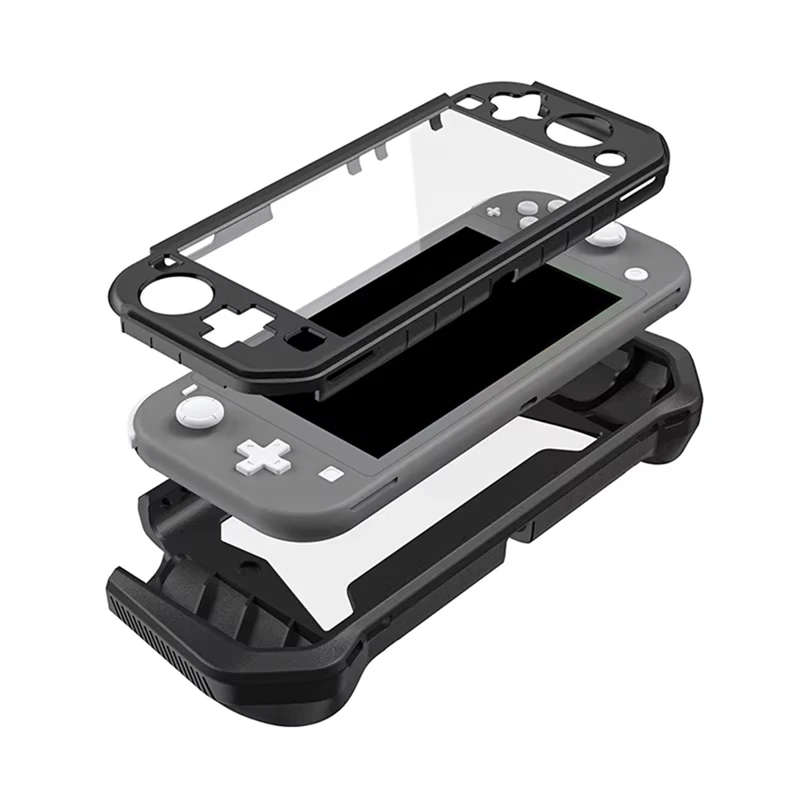 Pacote De Acessórios De Jogo Para Switch Lite, Capa Protetora Ns Switch Lite, Capa Protetora Com Suporte Para Pegada Preta SUNNY SPACES