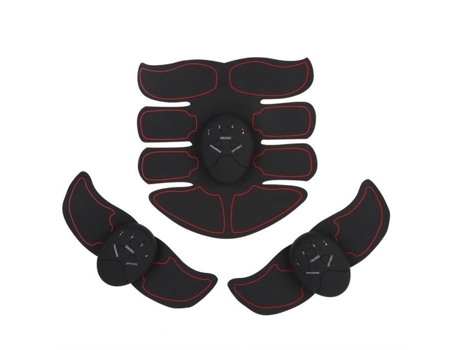 Ems Abdomen Device Intelligent Abdomen Patch (Preto Vermelho) Zjchao (1 Abdômen 2 Braços 3 Cabeças)