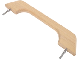 Puxador De Madeira 30cm 12 Polegadas Para Armários E Guarda Roupas Trailers, Madeira De Teca Resistente E Fácil