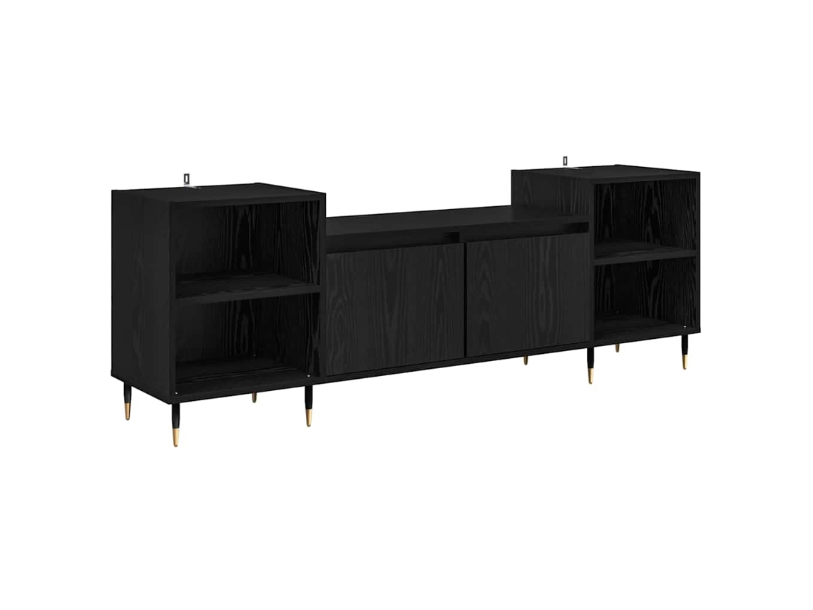 Gabinete para Tv Carvalho Preto 160 X 35 X 55 Cm MAISON EXCLUSIVE