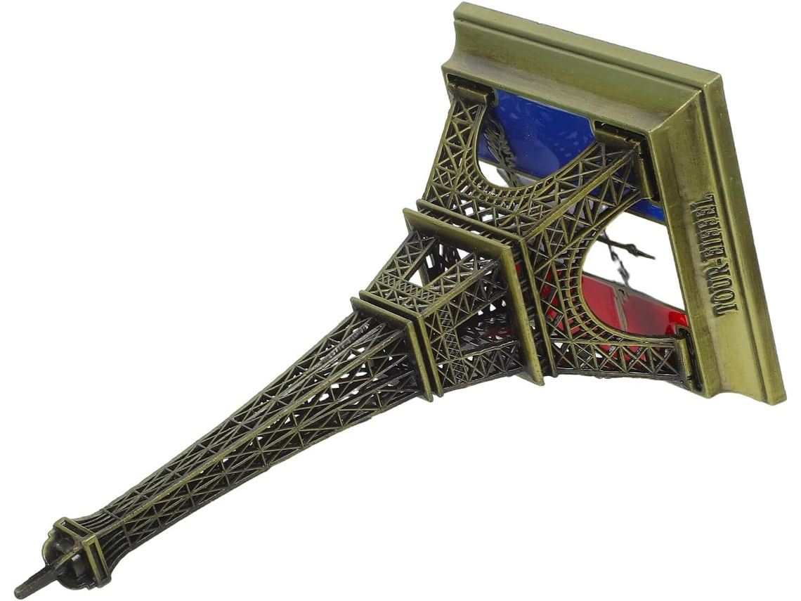 Estatueta Da Torre Eiffel De 15 Cm Em Bronze Verde,