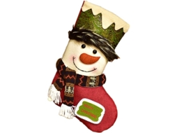 Calcetines Navideños De Muñeco De Nieve, Bolsa De Regalo Grande, Calcetín Navideño Para Chocolate Y Galletas