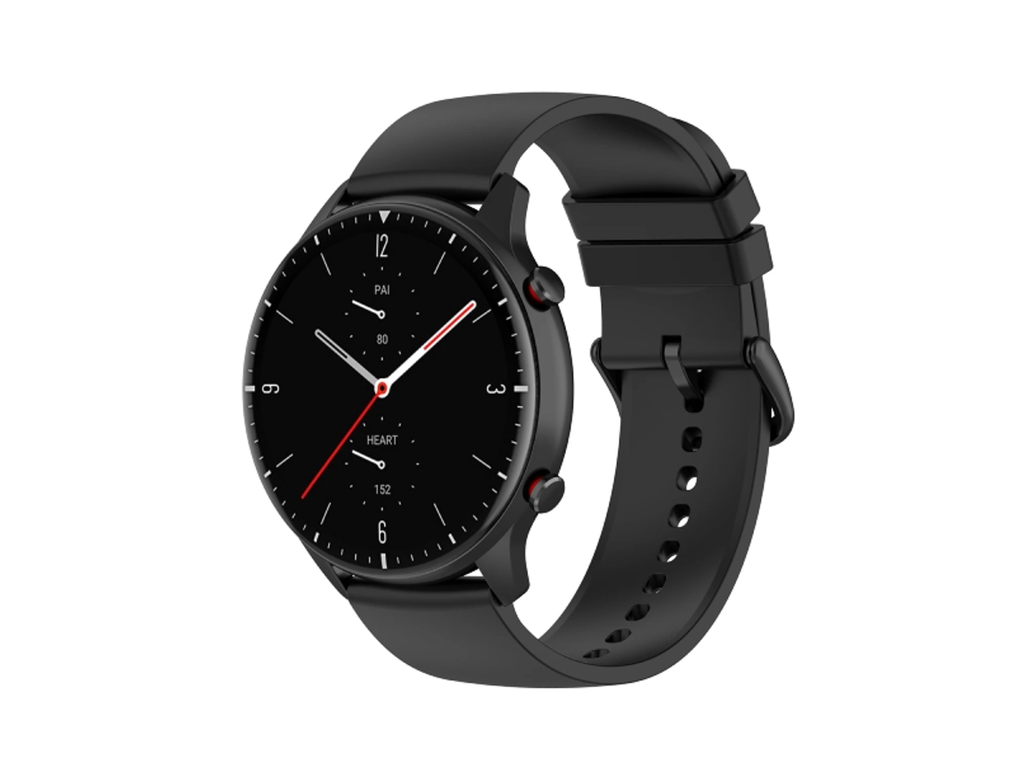 Bracelete Silicone Com Fivela CapaSmart Para Amazfit Bip 3 - Preto