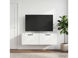 Vidaxl Gabinete De Tv De Parede Branco Brilhante 98 X 31 X 30 Cm