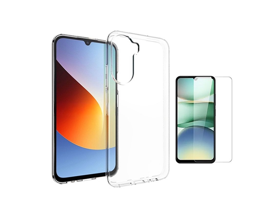 Kit Capa Super Proteção Película De Vidro Temperado Gift4me Para Xiaomi Redmi A7 - Transparente