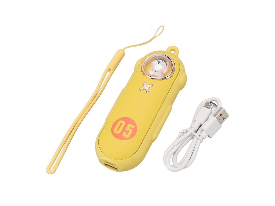 Aquecedor De Mãos Usb Amarelo Ensolarado Com 4 Configurações De Aquecimento E Banco De Energia Olysi Shop