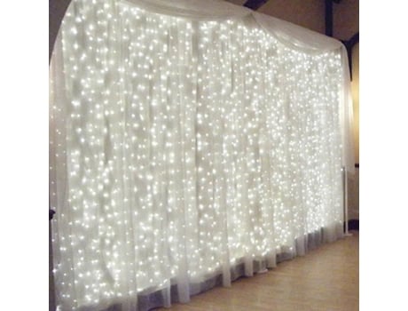 Guirlanda De Luz Led 3m X 3m 300 Leds Branco 10w Interior Katoom