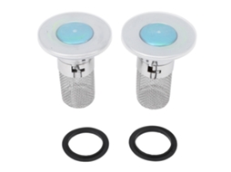 2pcs Tampa De Banheira De Aço Inoxidável Para Esgotos De 34-40mm Com Design Resistente A Odores E Instalção Fácil