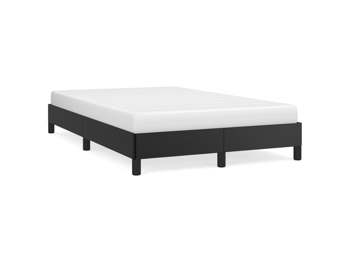 Bed Frame, Bed Frames Vidaxl Preto Couro Artificial (120 X 190 Cm)
