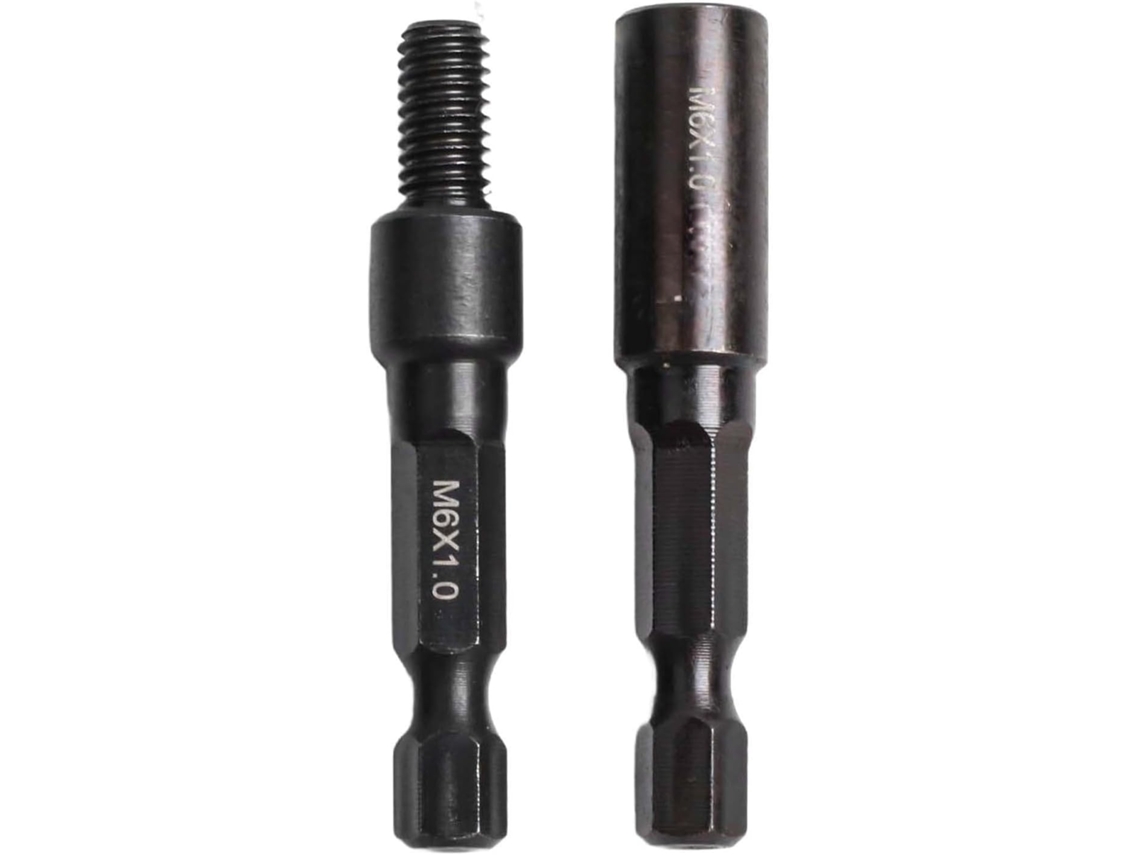 Conjunto De Chave Fenda E Ferramenta Rosqueamento, Adaptador De Soquete Auto Roscante M6 M8 M10 Com Haste Hexagonal 1 4de
