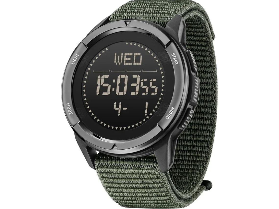 Relógios militares masculinos de fibra de carbono, à prova d'água até 50 m, pedômetro, bússola, metrônomo esportivo tático.