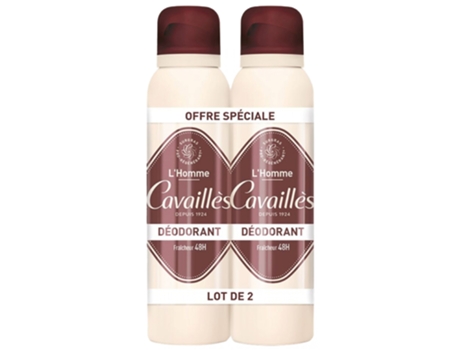 Desodorante Masculino Dermato Pele Sensível 48H Lote de 2 X 150 Ml ROGÉ CAVAILLÈS