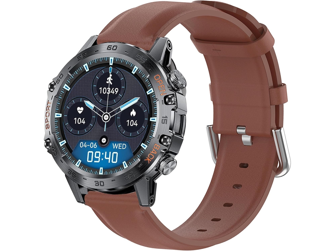 Pulseira De Couro Genuíno Macio E Clássico Para Smartwatch K52,