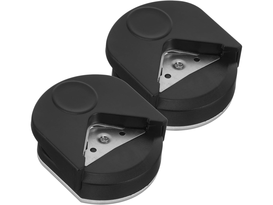 Cortador De Cantos Arredondados Papel Shineofi Em Plástico Preto, 2