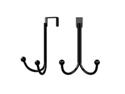 Lurelia Gancho De Porta, 2 Unid., Para Parede, Em Metal, Para Toalhas E Roupas, 105 X 165 Mm, Preto