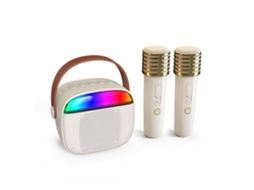 Microfones Portáteis EOOCOO (com luzes, duplos)