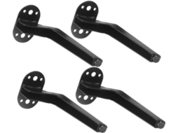 Kallory Conjunto De 4 Pés Metal Reforçados Para Móveis, Suportes De Substituição Para Sofá, Rack De Tv E Mesa Centro