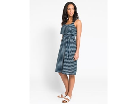 Vestido de muller JOJOMAMANBEBE Geo Gravidez Amamentação Viscose Azul (L)