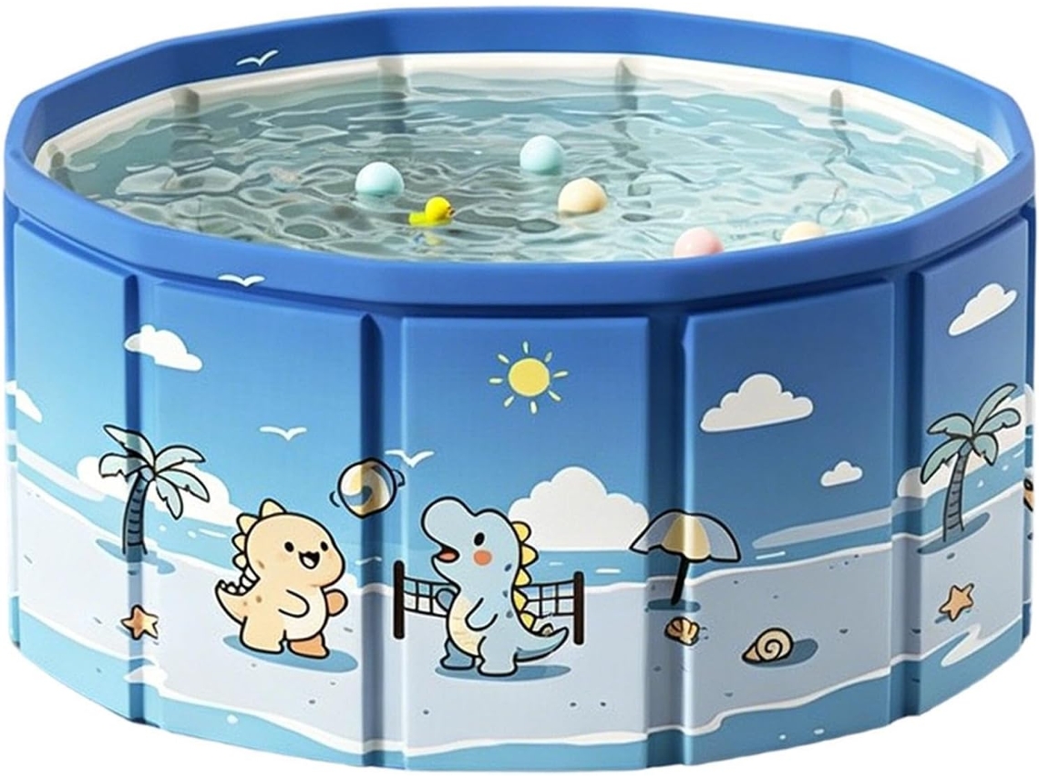 Piscina Inflável Dobrável Para Brincar Ao Ar Livre Com Mangueira De Drenagem.