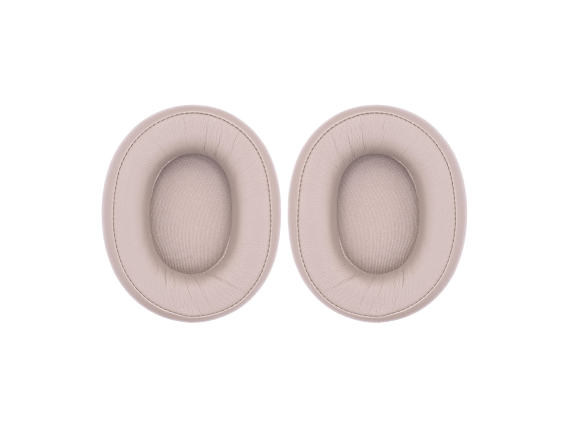 Almofadas Zruxe Para Auscultadores Audio-technica Ath-sr50/sr50bt (par, Bege, Pele Ecológica)